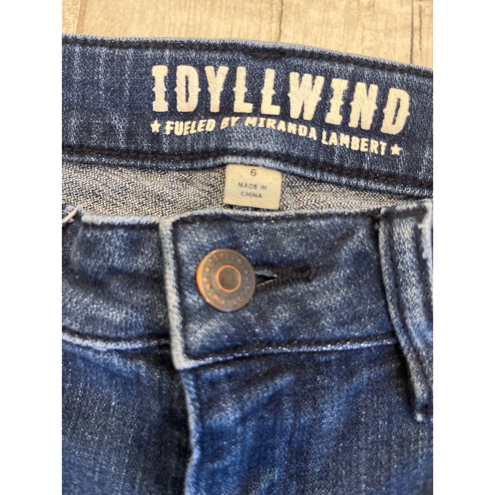 Idyllwind Miranda Lambert Womens Flare Jeans Dark Wash High Rise Size 6 Western
